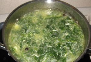 Spinach soup