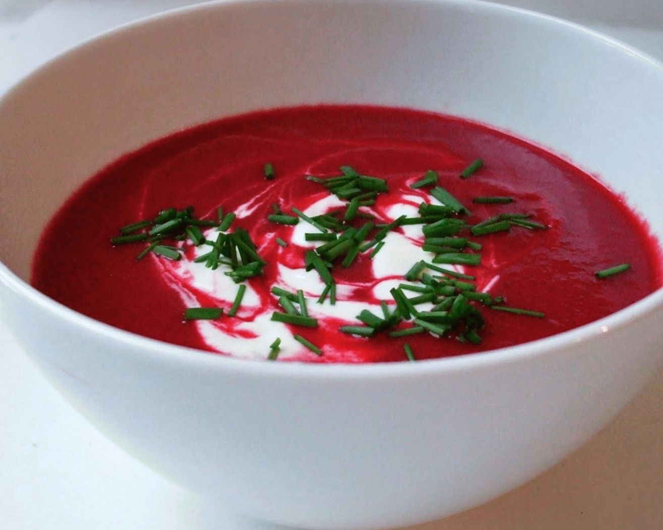 Beetroot Soup with Sour Cream