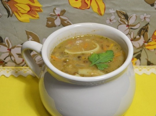 Green pea soup