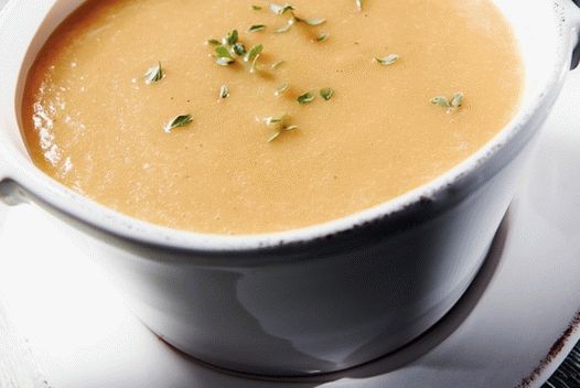 Photo Soup pumpkin puree with apples