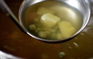 Soup with summer vegetables