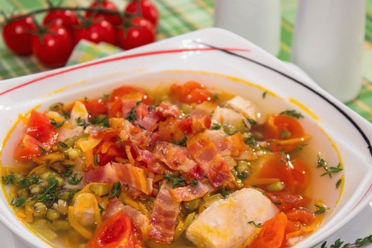 Mash and Bacon Soup