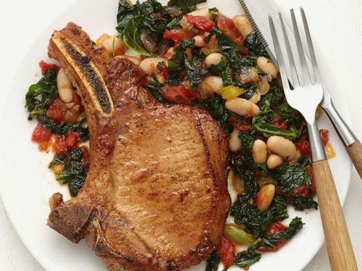 Photo Cajun Pork Loin with Kale