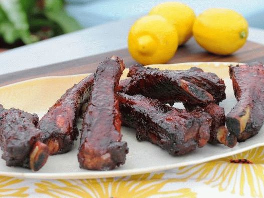 Photo Grilled Chinese pork ribs