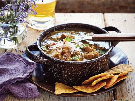 Photo Stewed pork with zucchini