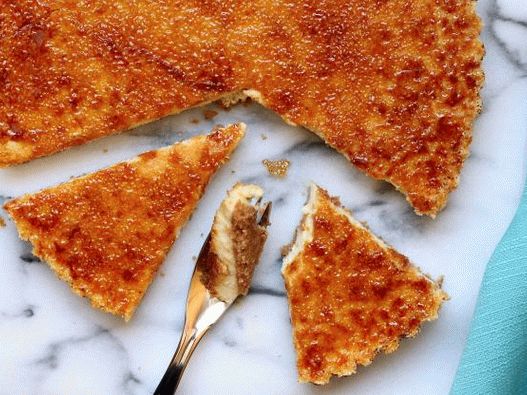 Photo of Tarte creme brulee with turbinado sugar
