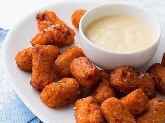 Photo of Titer Tots from Sweet Potato and Bacon with Mustard