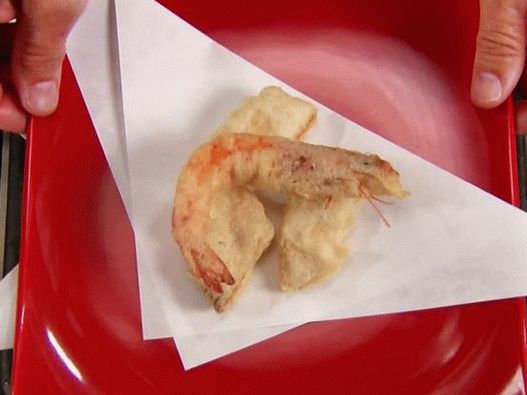 Photo Tempura of vegetables and seafood