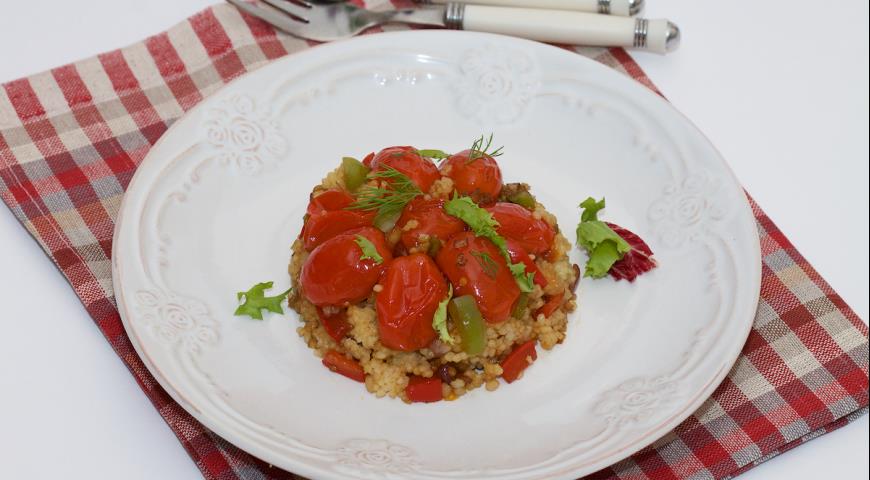 Warm couscous salad