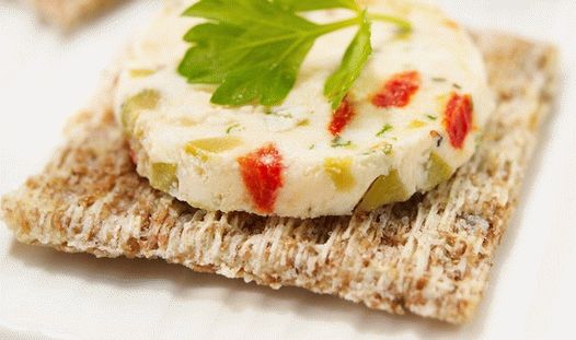 Photo cheese terrine with vegetables
