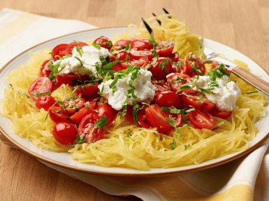 Photo of Pumpkin Spaghetti with Fresh Tomatoes and Ricotta
