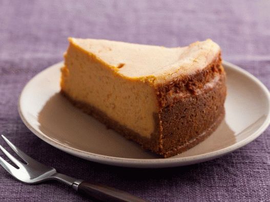 Photo Pumpkin Cheesecake with Whole-Grain Biscuit Cake