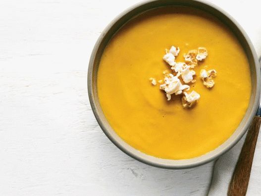 Photo of Pumpkin Puree with Curry and Popcorn