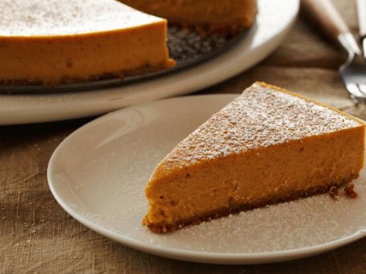 Photo Pumpkin Yogurt Cheesecake with Whole Grain Cookies