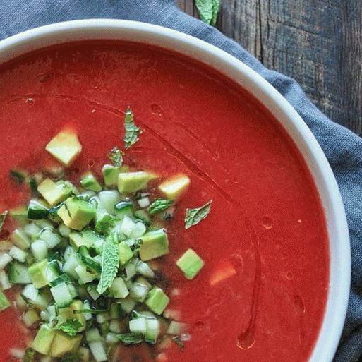 Photo Tomato soup Gazpacho