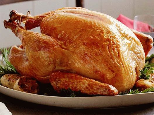 Photo Traditional Christmas turkey baked in the oven