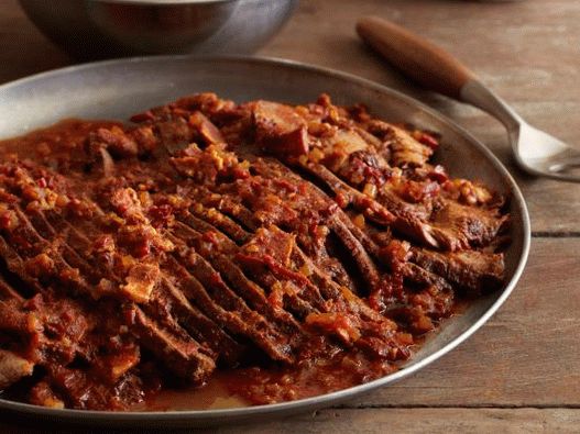 Photo of a Texas-style barbecue beef brisket stew