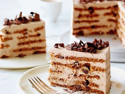 Photo of Curd-chocolate cake without baking