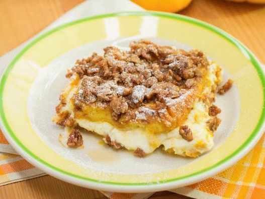 Photo Curd pumpkin casserole from French toast