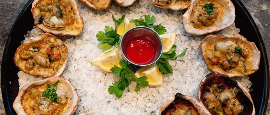 Photo of grilled oysters with Fra Diablo sauce