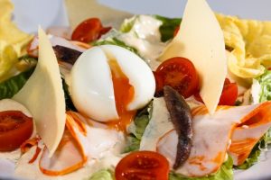 Morning Caesar with an egg
