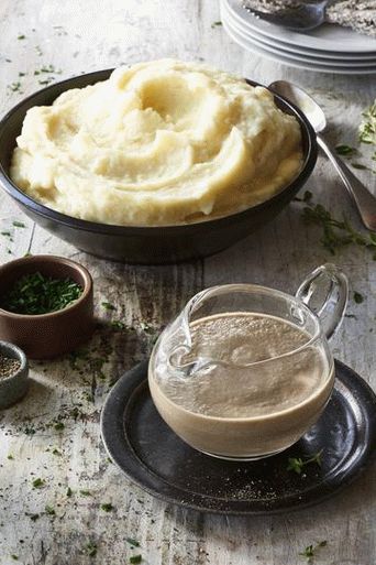 Photo Vegetarian Gravy with Mushrooms