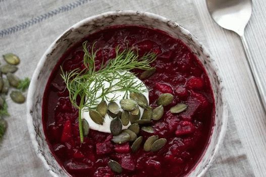 Photo Vegetarian borsch