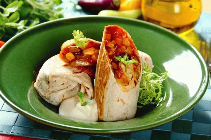 Vegetarian burrito