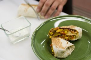 Vegetarian burrito