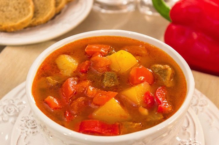 Hungarian goulash soup