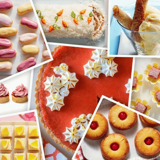 Photo Spring desserts on the festive table
