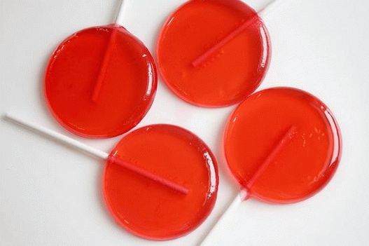 Photo Cherry lollipops