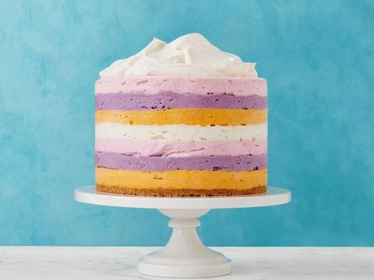 Photo of a Tall Puff Ice Cream Cake