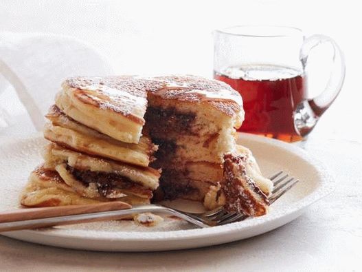 Photo of the dish - Pancakes stuffed with nutella