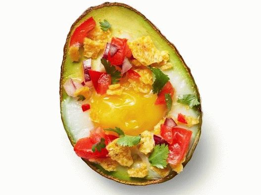 Photo of the dish - Fried eggs in avocado