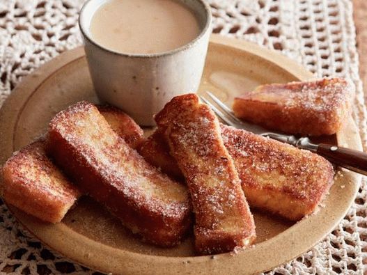 Photo of the dish - Churros from French toasts with orange glaze