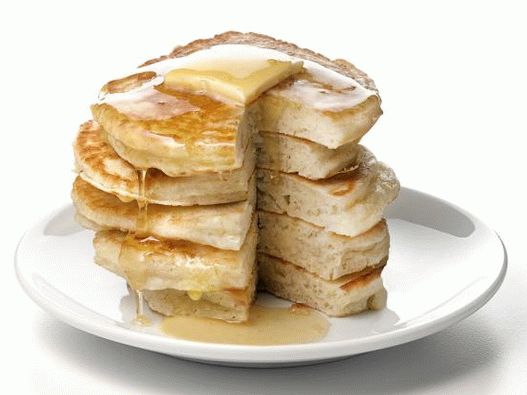 Photo Air Pancakes in milk