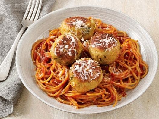 Photo dishes - Vegetable eggplant and bean meatballs