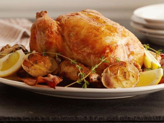 Photo of the dish - Chicken baked with lemon and garlic