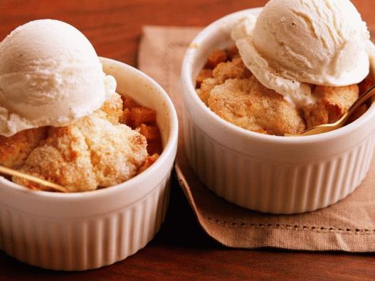 Photo Apple cobbler for two