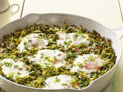 Photo Fried eggs - fried eggs with pumpkin