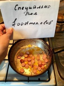 Fried eggs on a sandwich