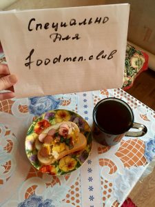 Fried eggs on a sandwich