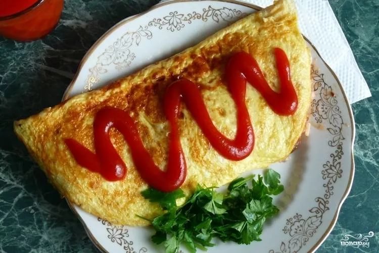 Japanese omelet with rice