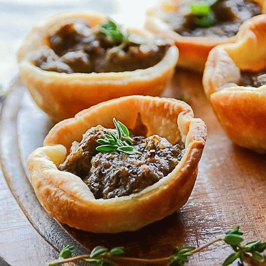 Photo of the dish - Tartlets with mushrooms and walnuts