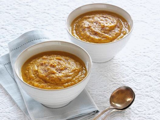 Photo dishes - Pumpkin soup puree with ginger