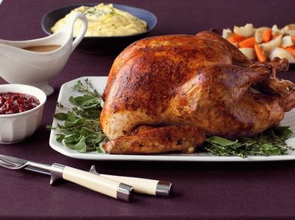 Photo Baked Turkey with Vegetables