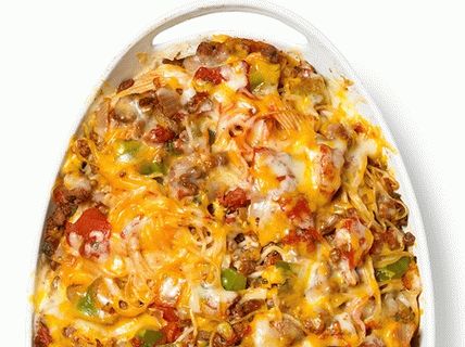 Photo Baked Capellini with Meat Sauce