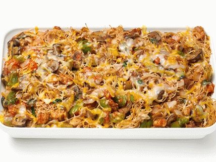 Photo Baked Capellini with Mushrooms