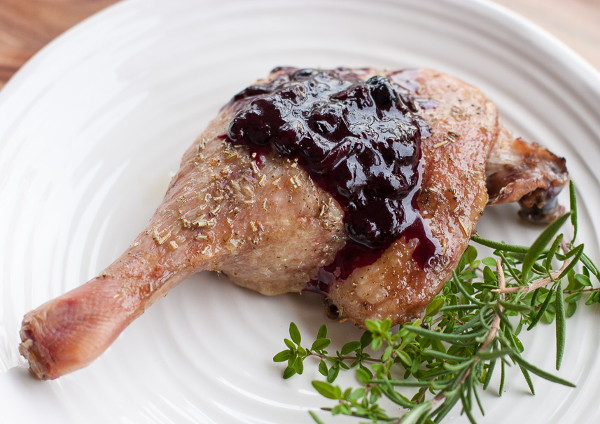 Baked duck legs